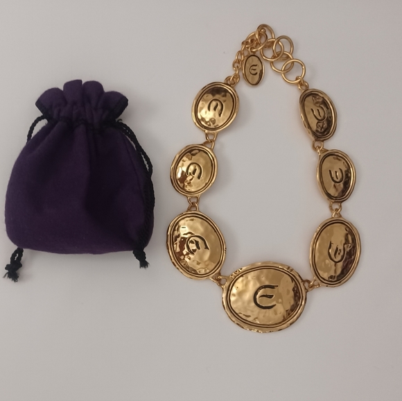 Elizabeth Taylor for Avon Signature Gold Coast Medallion Necklace Vintage - Picture 3 of 3